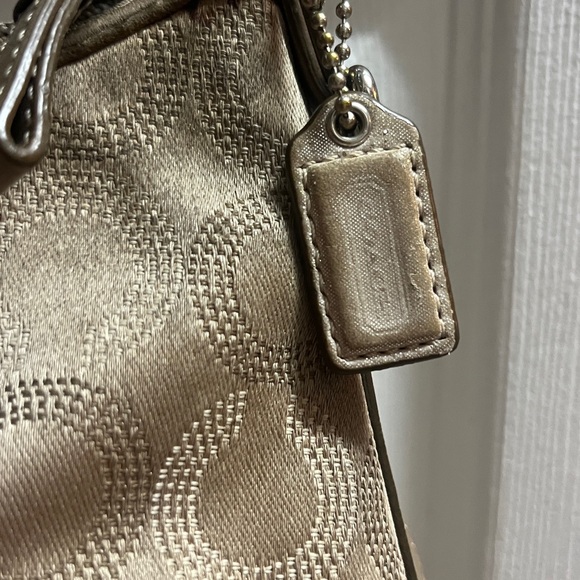 Coach Madison *REHAB* Dotted Khaki Signature Mini Handbag (44379) - Picture 3 of 10